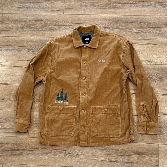 Vans Men's Brown Corduroy Shirt Jacket - Picture 1 of 6